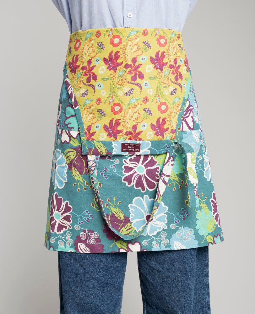 Chef's Apron - Cosmos teal/iris gold