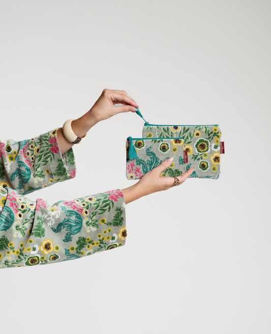 Small Pouch Velvet - Swainston green