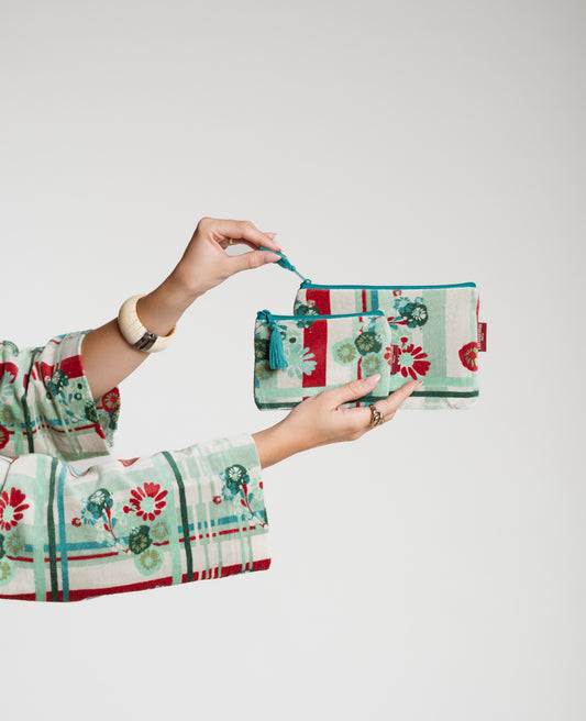 Small Pouch Velvet - Dundee sauge