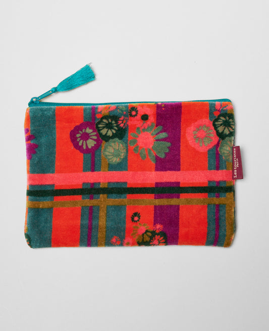 Medium Pouch Velvet - Dundee orange