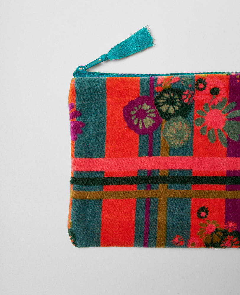 Medium Pouch Velvet - Dundee orange