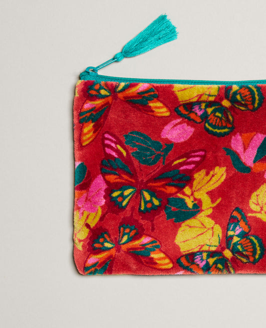 Pochette moyenne Velours - Holy red clay
