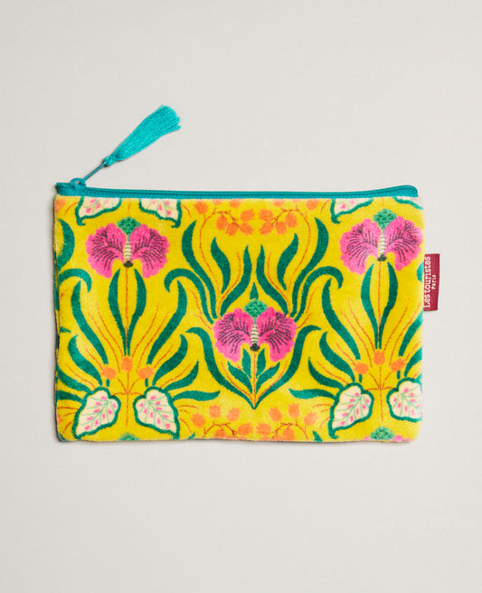 Pochette moyenne Velours - Muguet yellow
