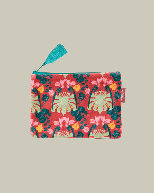 Medium Velvet Pouch, William Brick Print