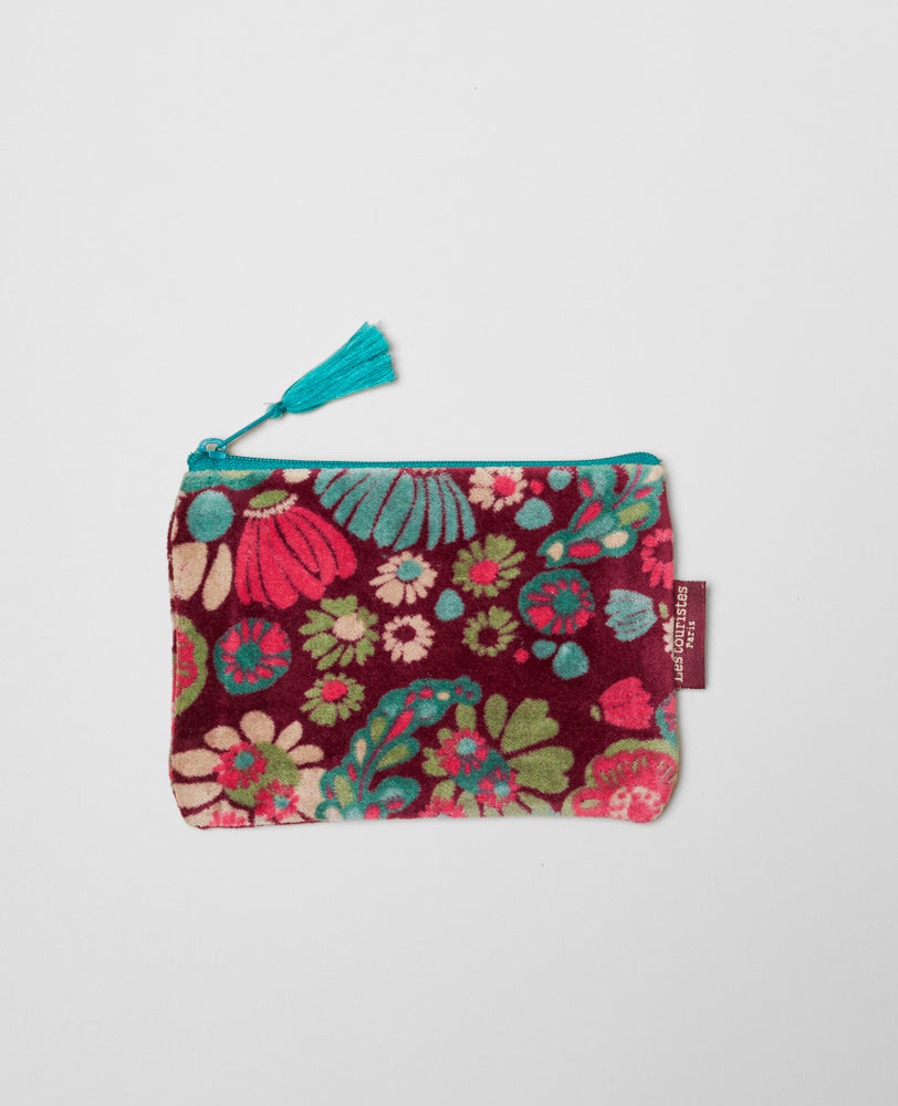 Small Pouch Velvet - Molly burgundy