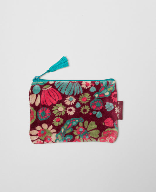 Small Pouch Velvet - Molly burgundy