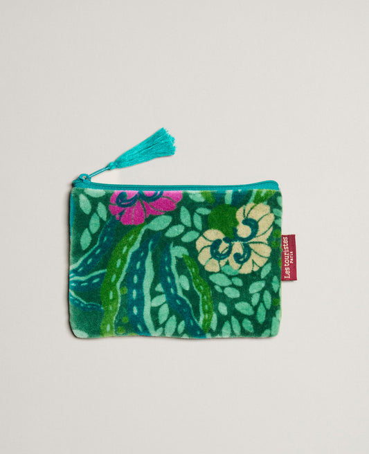 Small Pouch Velvet - Allegria green