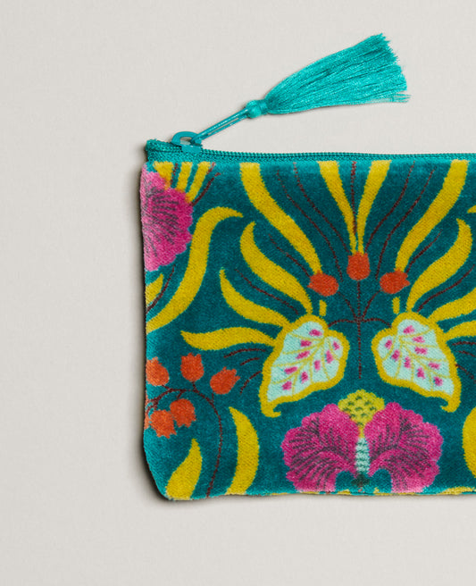 Small Pouch Velvet - Muguet bayou