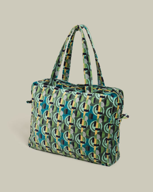 Velvet Handbag, Sonia Moss Print