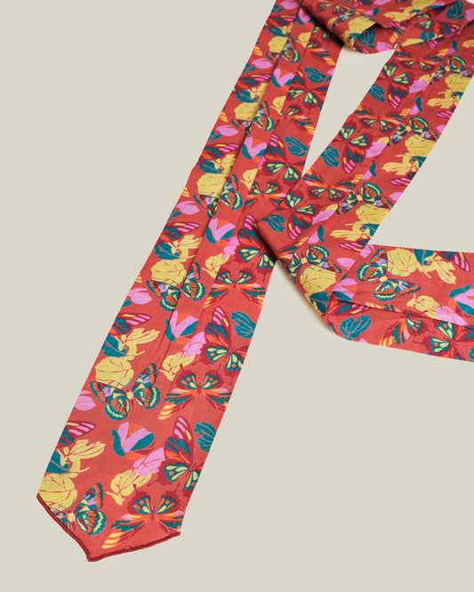 Cotton Headband, Holy Red Clay Print