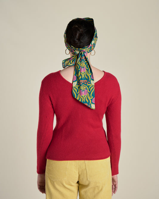 Cotton Headband, Muguet Bayou Print
