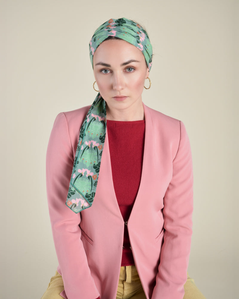 Cotton Headband, Holy Red Clay Print