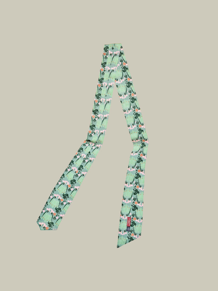 Cotton Headband, William Sage Green Print