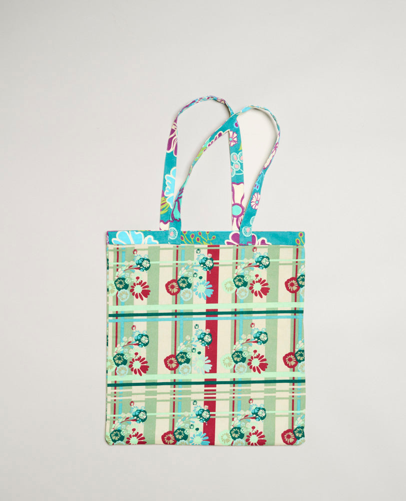 Totebag réversible - Cosmos Teal/Dundee Sauge