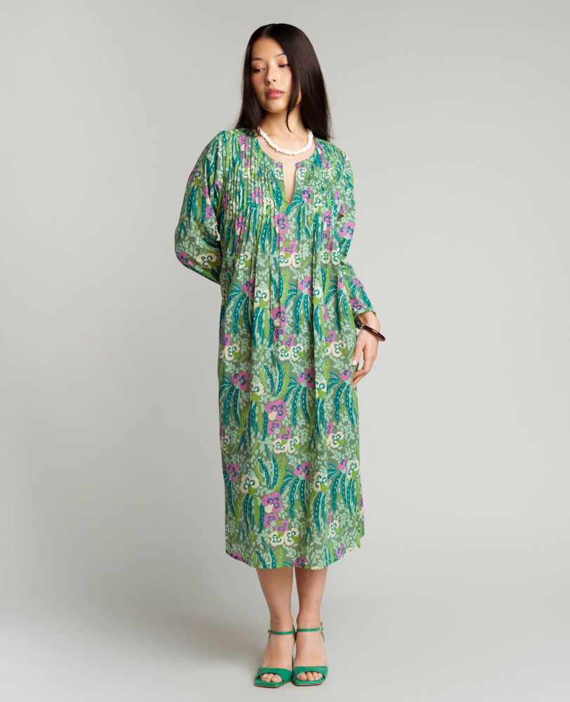 Robe tunique longue - Allegria green