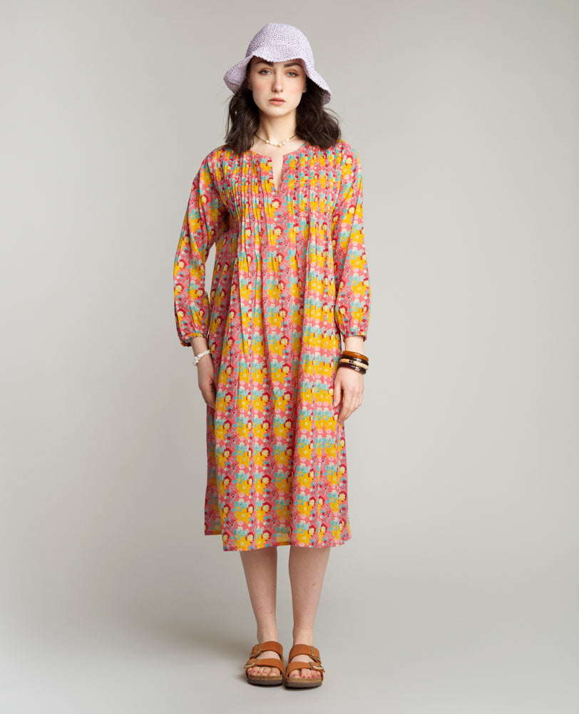 Robe tunique longue - Mackintosh coral