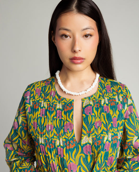 Robe tunique longue - Muguet bayou