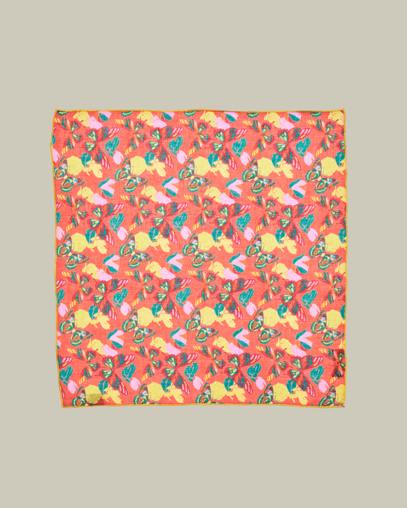 Square Scarf, Holy Red Clay Print