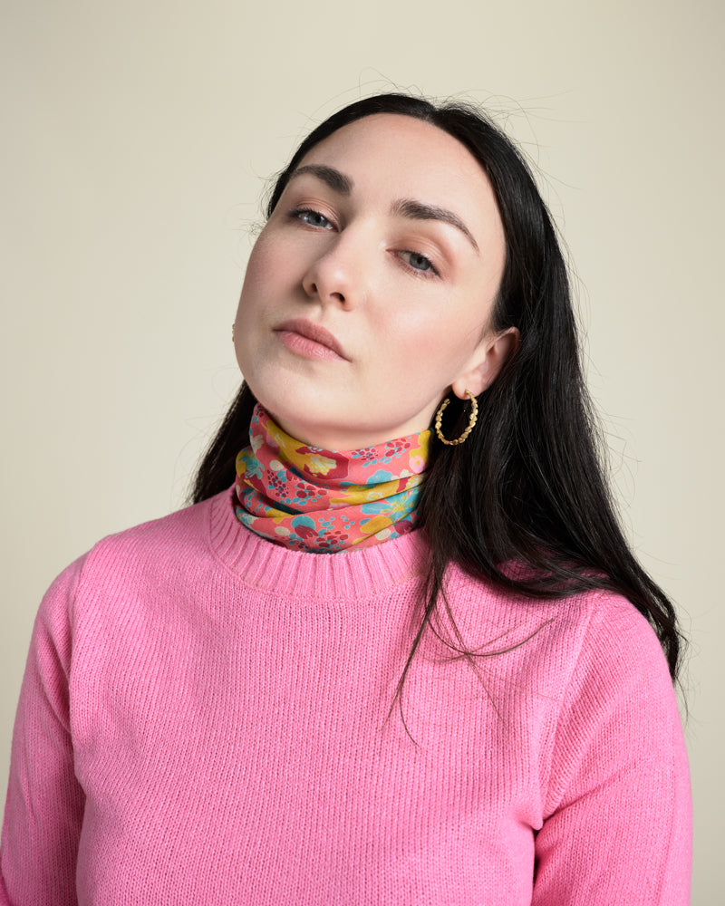 Square Scarf, Mackintosh Coral Print