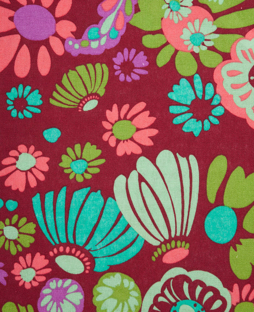 Oven Glove and Potholder - Molly burgundy/swainston gre