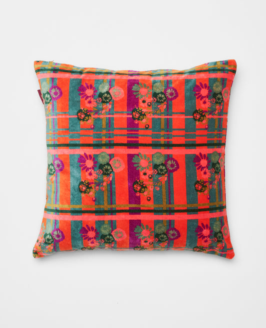 Square Cushion Velvet - Dundee orange