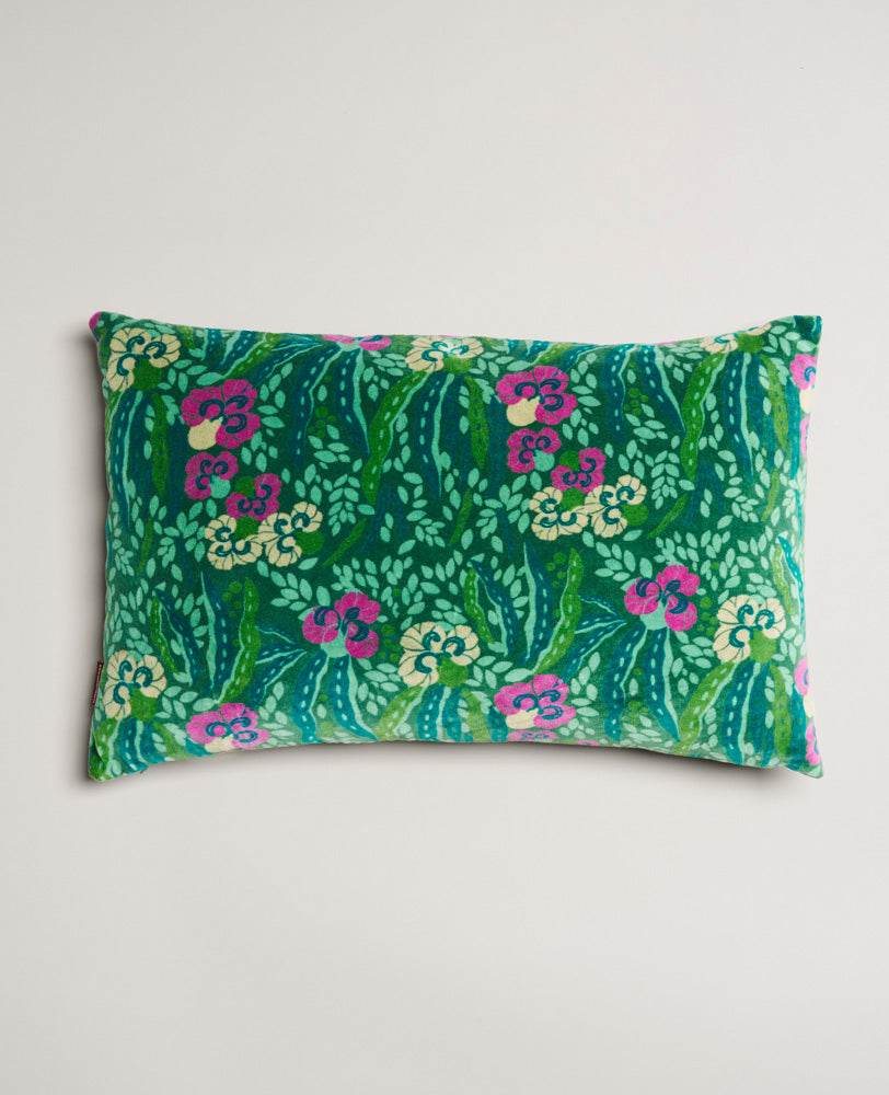 Rectangular Cushion Velvet - Allegria green