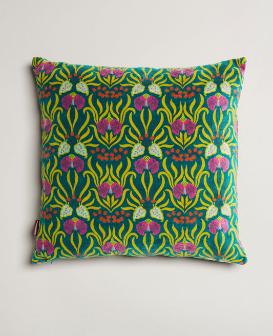 Coussin carré Velours - Muguet bayou