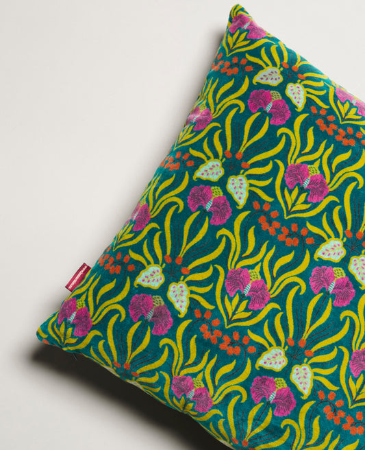 Coussin carré Velours - Muguet bayou