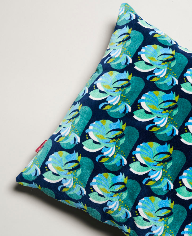 Square Cushion Velvet - Split navy