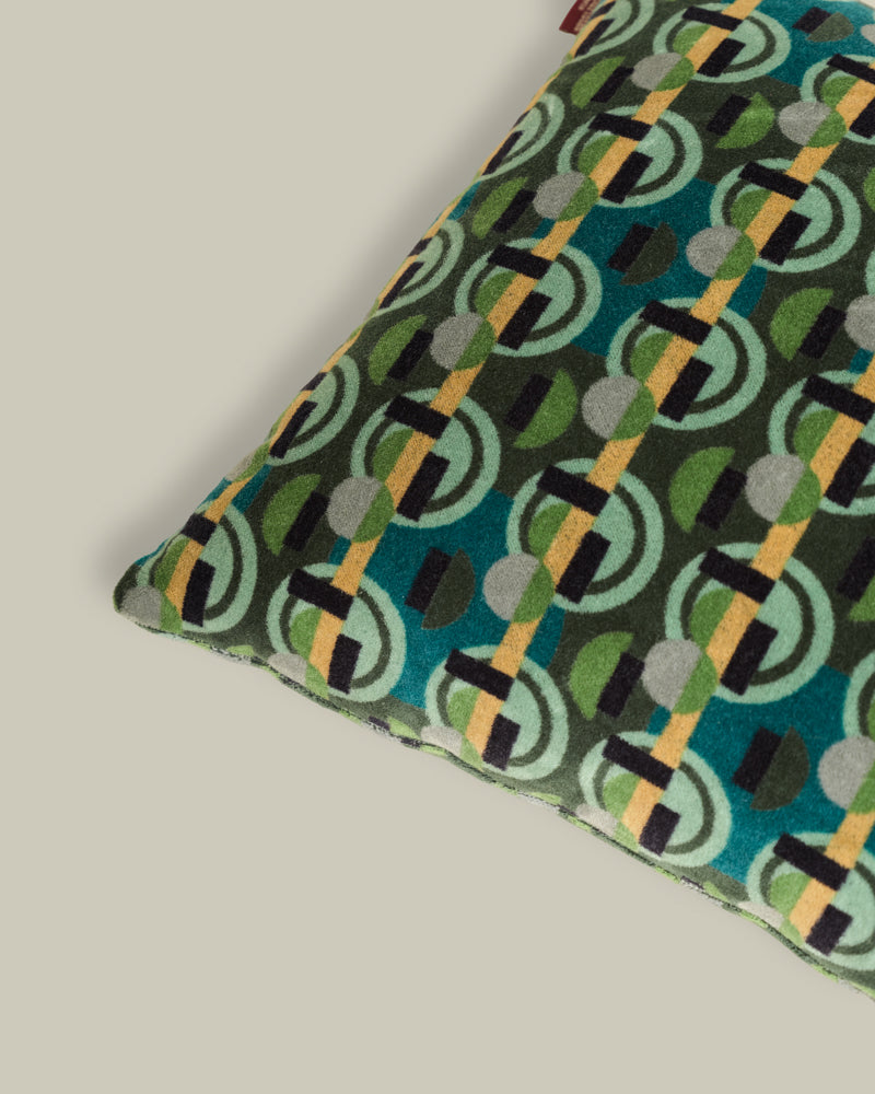 Rectangular Velvet Cushion, Sonia Moss Print