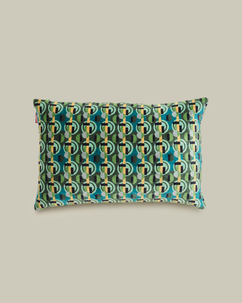 Rectangular Velvet Cushion, Sonia Moss Print