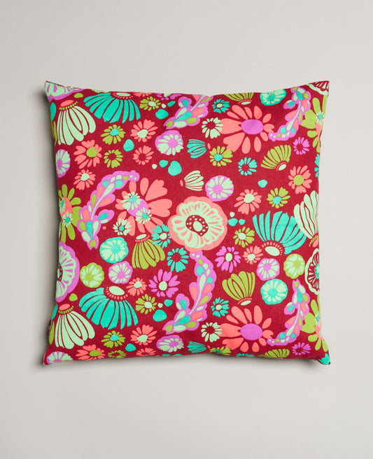 Coussin carré - Molly burgundy