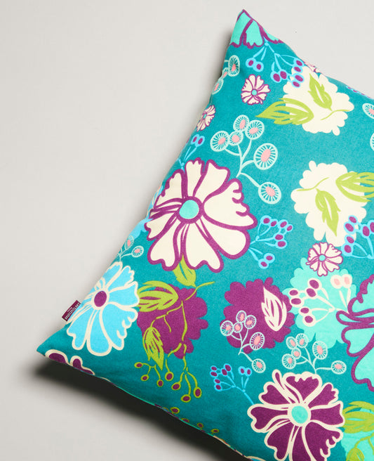 Coussin carré - Cosmos teal