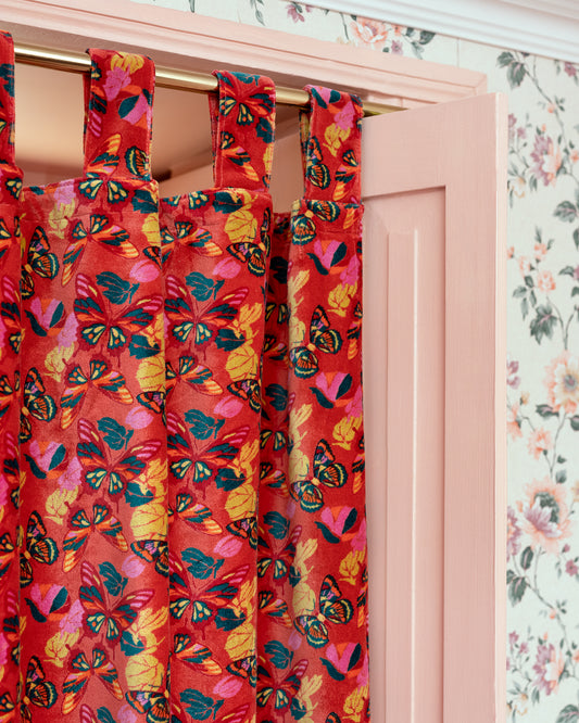Velvet Curtain, Holy Red Clay Print