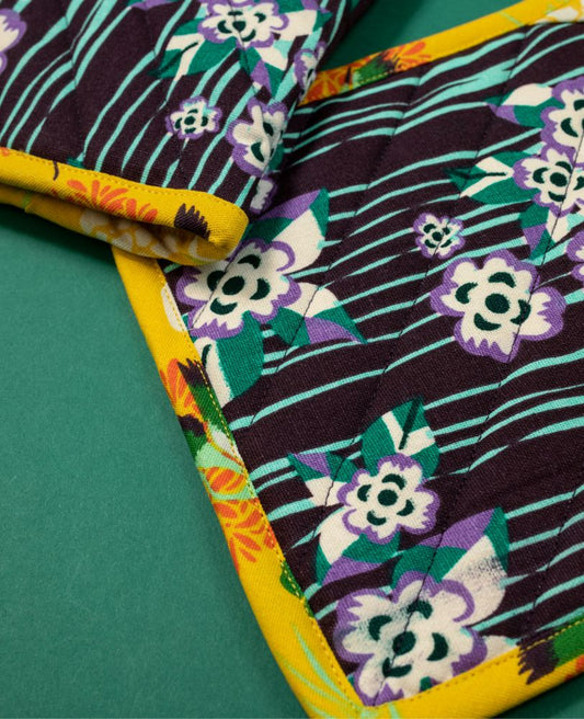 Oven Glove and Potholder - Biba fig