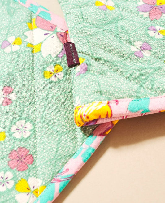 Oven Glove and Potholder - Kobe green
