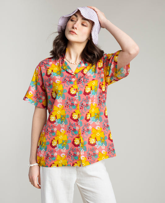 Short sleeves Shirt (M) - Mackintosh Coral