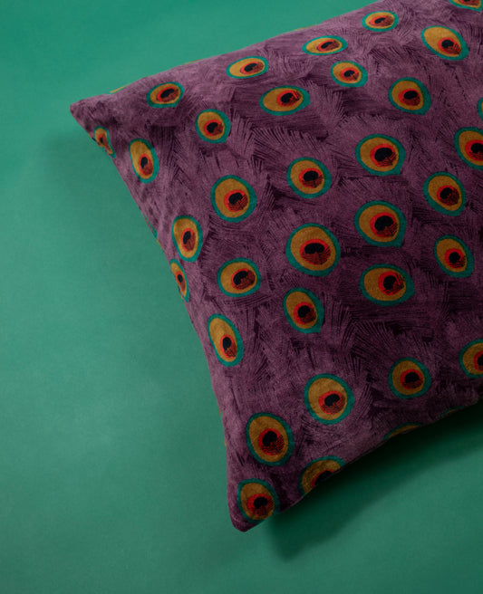 Pillowcase Velvet - Peacock fig