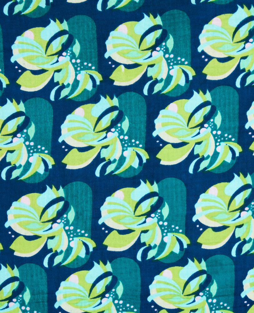 Pant in double gauze (L) - Split Navy