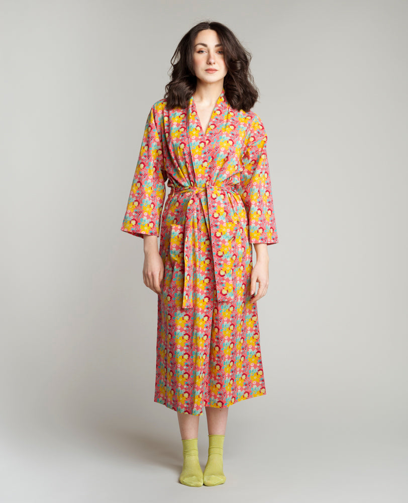 Kimono long - Mackintosh coral
