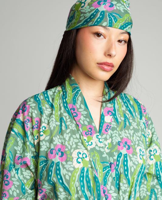 Kimono long - Allegria green