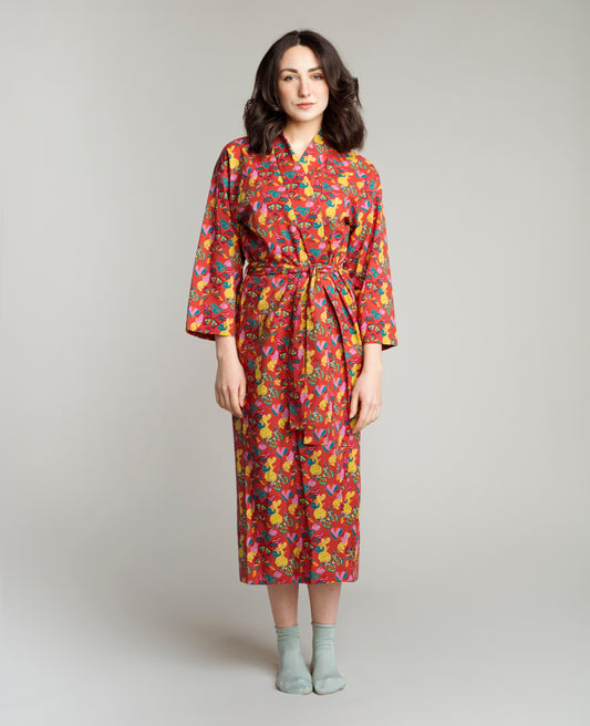 Kimono long - Holy red clay