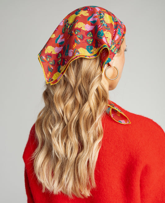 Foulard carré - Holy Red Clay