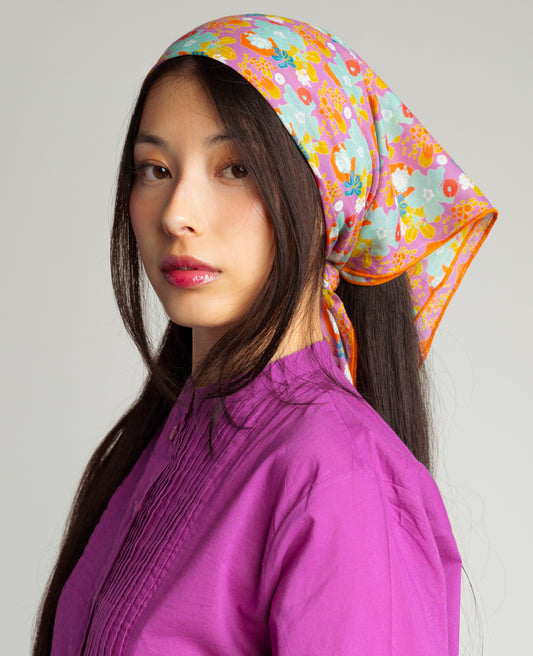 Foulard carré - Mackintosh Purple