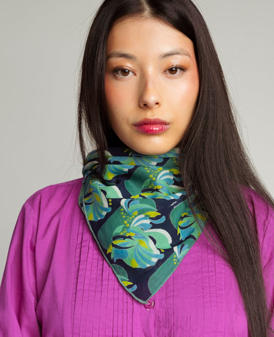 Foulard carré - Split Navy