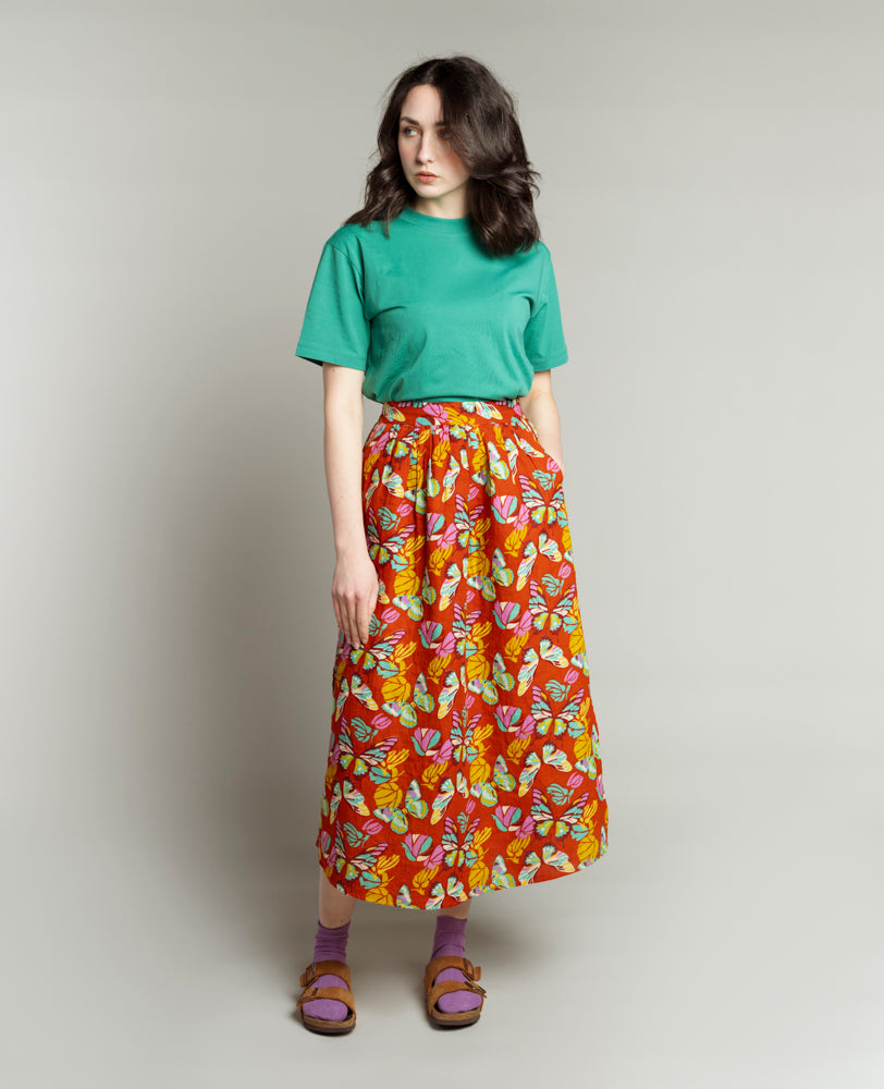 Jupe ample (L) - Holy Red Clay