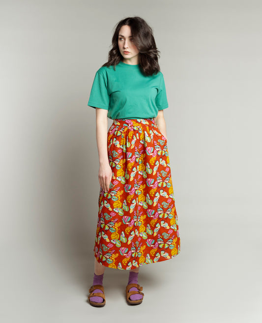 Jupe ample (L) - Holy Red Clay