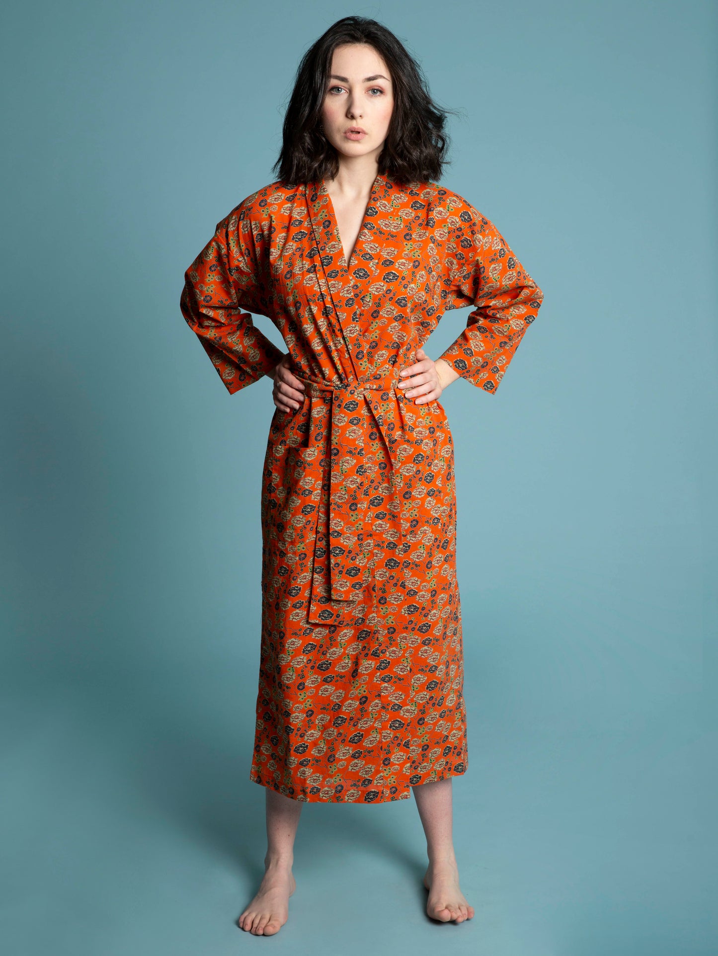 Long Kimono - Bundi orange