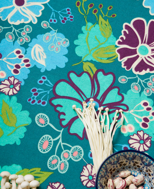 Tablecloth (S) - Cosmos teal