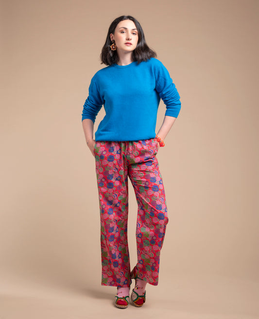 Pant (size 2) - Bloom red